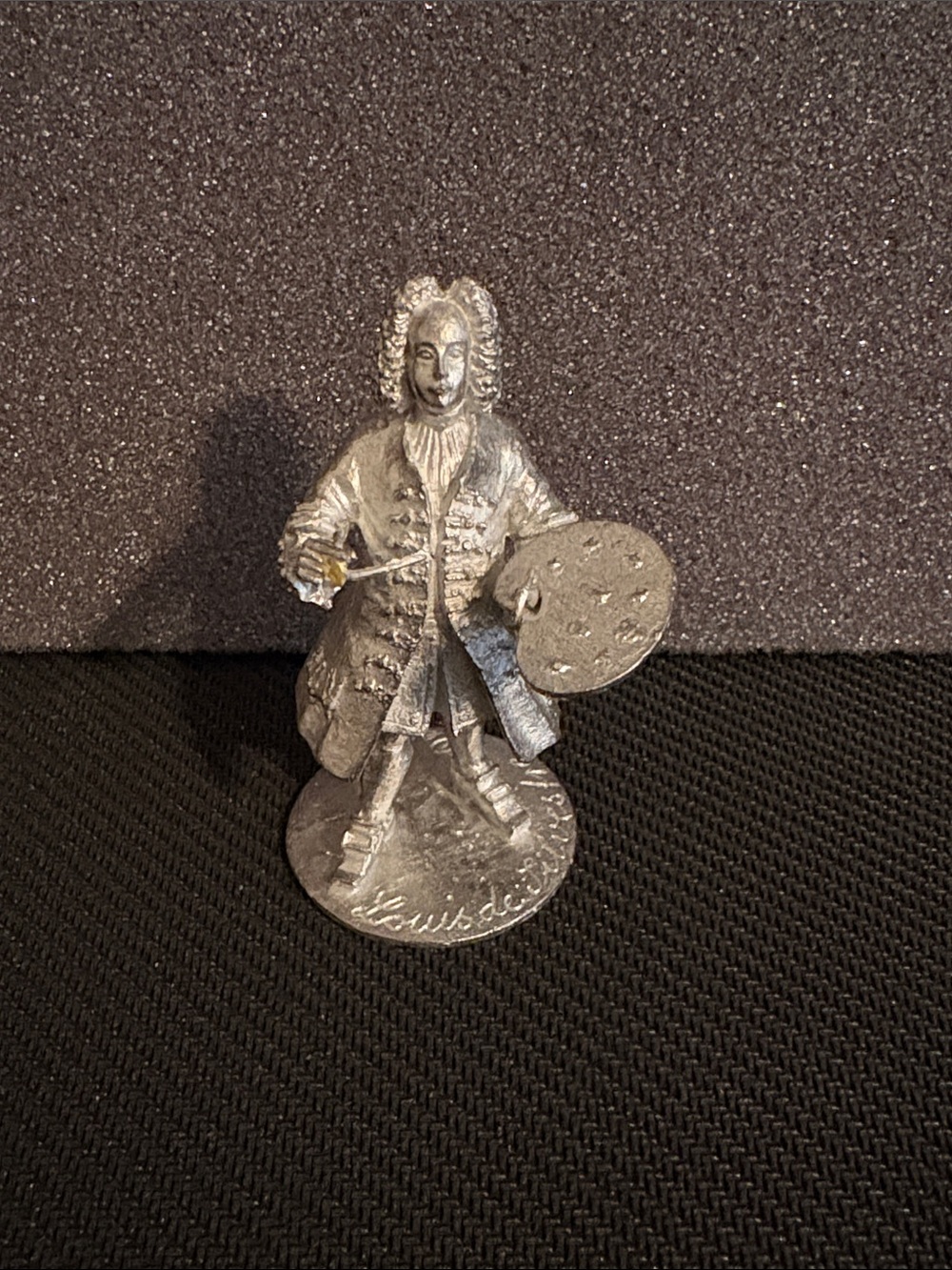 Vtg German-made Pewter Figurine Artist -